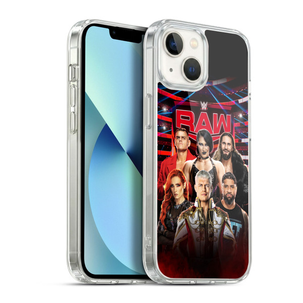 WWE Pay-Per-View Superstars 2024 Raw Soft Gel Case for Apple iPhone 13
