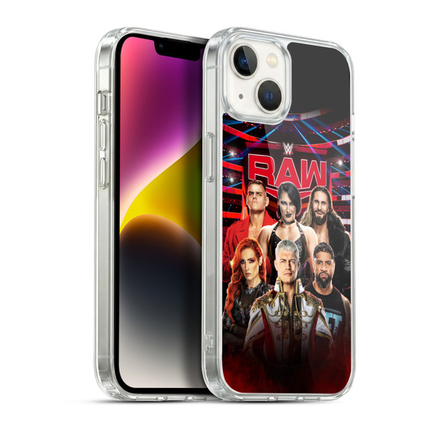 WWE Pay-Per-View Superstars 2024 Raw Soft Gel Case for Apple iPhone 14 Plus & MagSafe