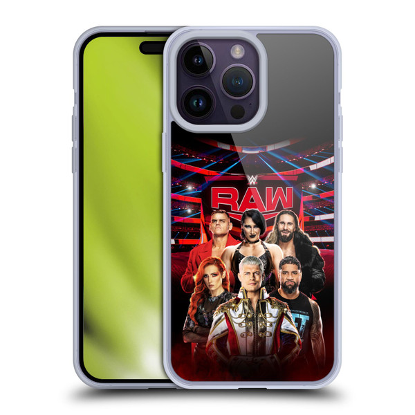 WWE Pay-Per-View Superstars 2024 Raw Soft Gel Case for Apple iPhone 14 Pro Max
