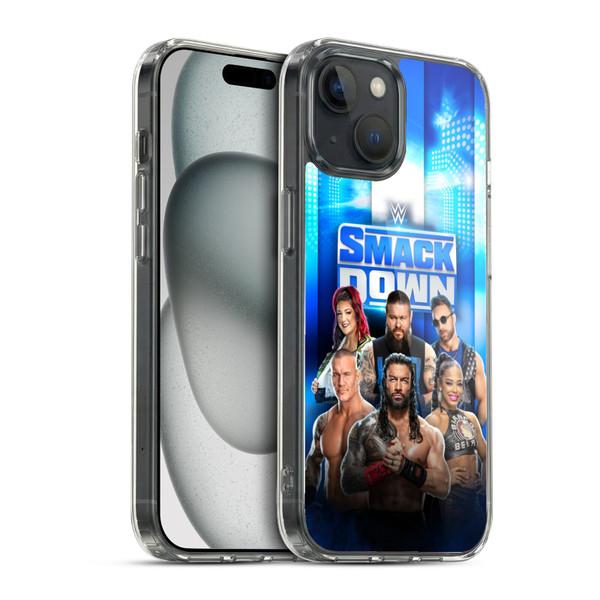 WWE Pay-Per-View Superstars 2024 Smackdown! Soft Gel Case for Apple iPhone 15 & MagSafe