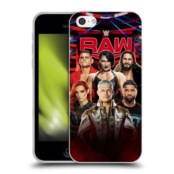 WWE Pay-Per-View Superstars 2024 Raw Soft Gel Case for Apple iPhone 5c