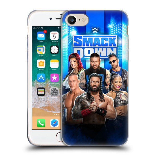 WWE Pay-Per-View Superstars 2024 Smackdown! Soft Gel Case for Apple iPhone 7 / 8 / SE 2020 & 2022