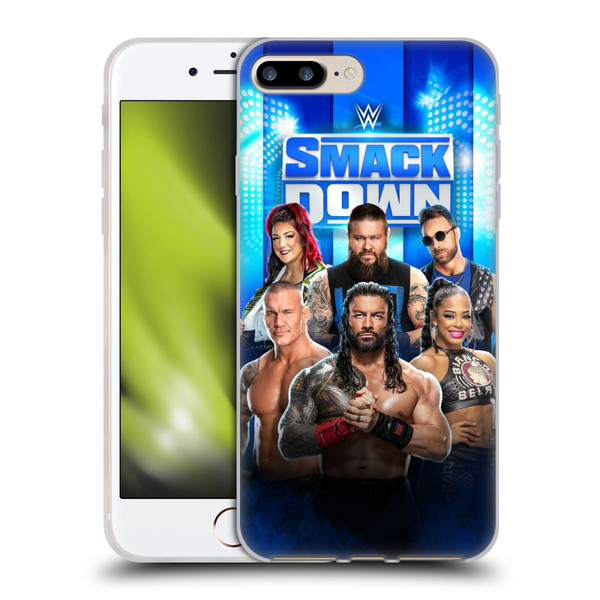WWE Pay-Per-View Superstars 2024 Smackdown! Soft Gel Case for Apple iPhone 7 Plus / iPhone 8 Plus