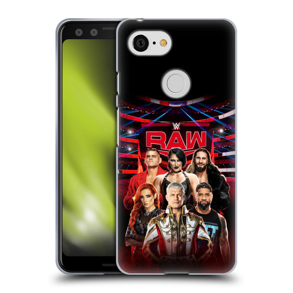 WWE Pay-Per-View Superstars 2024 Raw Soft Gel Case for Google Pixel 3