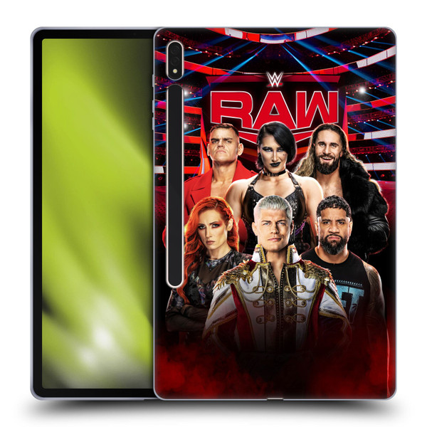 WWE Pay-Per-View Superstars 2024 Raw Soft Gel Case for Samsung Galaxy Tab S8 Plus