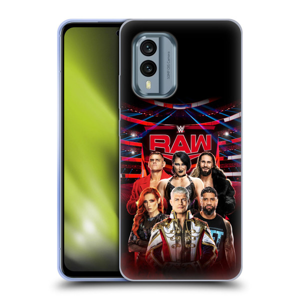 WWE Pay-Per-View Superstars 2024 Raw Soft Gel Case for Nokia X30