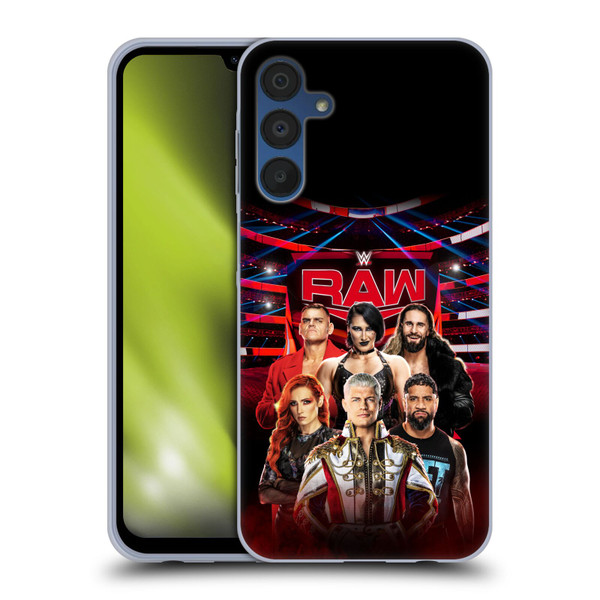WWE Pay-Per-View Superstars 2024 Raw Soft Gel Case for Samsung Galaxy A15
