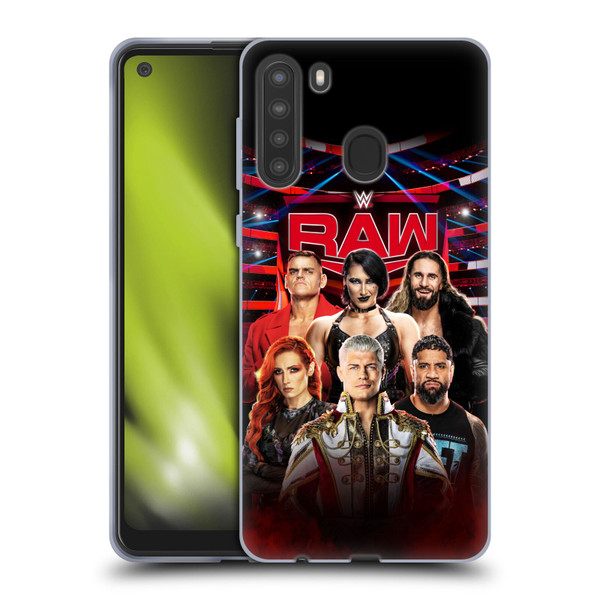 WWE Pay-Per-View Superstars 2024 Raw Soft Gel Case for Samsung Galaxy A21 (2020)