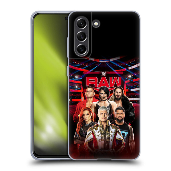 WWE Pay-Per-View Superstars 2024 Raw Soft Gel Case for Samsung Galaxy S21 FE 5G