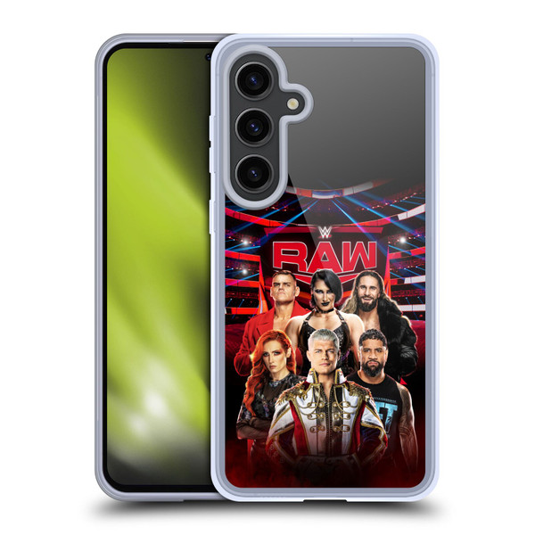 WWE Pay-Per-View Superstars 2024 Raw Soft Gel Case for Samsung Galaxy S24+ 5G