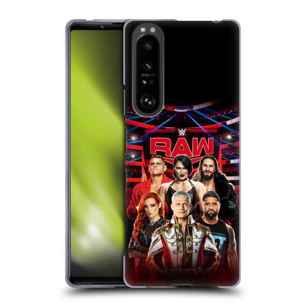 WWE Pay-Per-View Superstars 2024 Raw Soft Gel Case for Sony Xperia 1 III