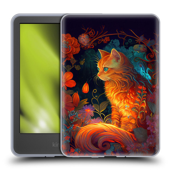 JK Stewart Art Cat Soft Gel Case for Amazon Kindle 11th Gen 6in 2022