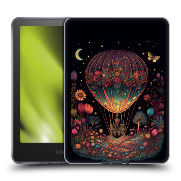 JK Stewart Graphics Hot Air Balloon Garden Soft Gel Case for Amazon Kindle Paperwhite 5 (2021)