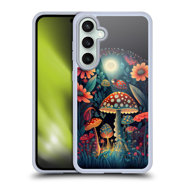 JK Stewart Graphics Ladybug On Mushroom Soft Gel Case for Samsung Galaxy S23 FE 5G