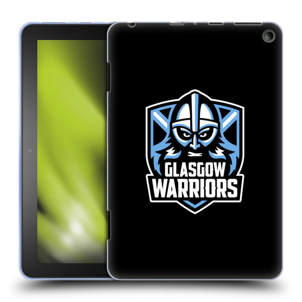 Glasgow Warriors Logo Plain Black Soft Gel Case for Amazon Fire HD 8/Fire HD 8 Plus 2020