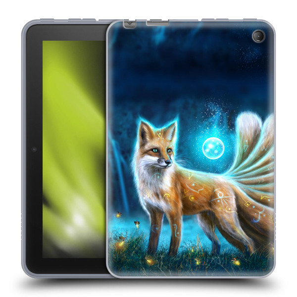 Anthony Christou Fantasy Art Magic Fox In Moonlight Soft Gel Case for Amazon Fire 7 2022