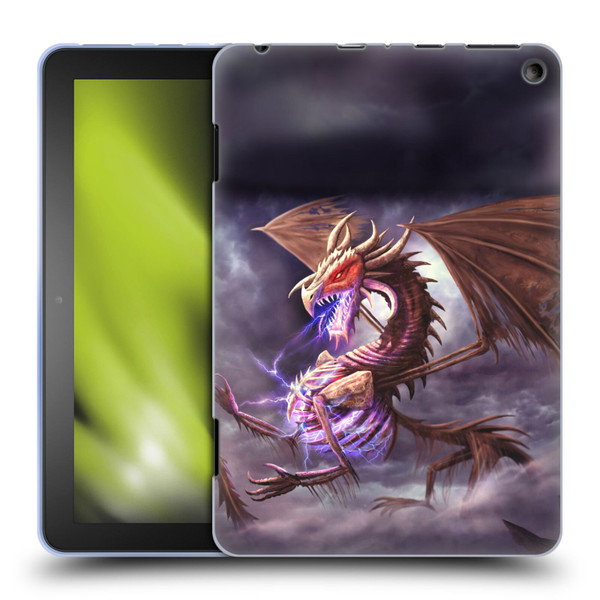 Anthony Christou Fantasy Art Bone Dragon Soft Gel Case for Amazon Fire HD 8/Fire HD 8 Plus 2020