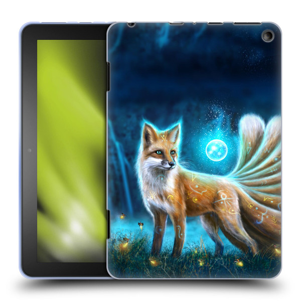 Anthony Christou Fantasy Art Magic Fox In Moonlight Soft Gel Case for Amazon Fire HD 8/Fire HD 8 Plus 2020
