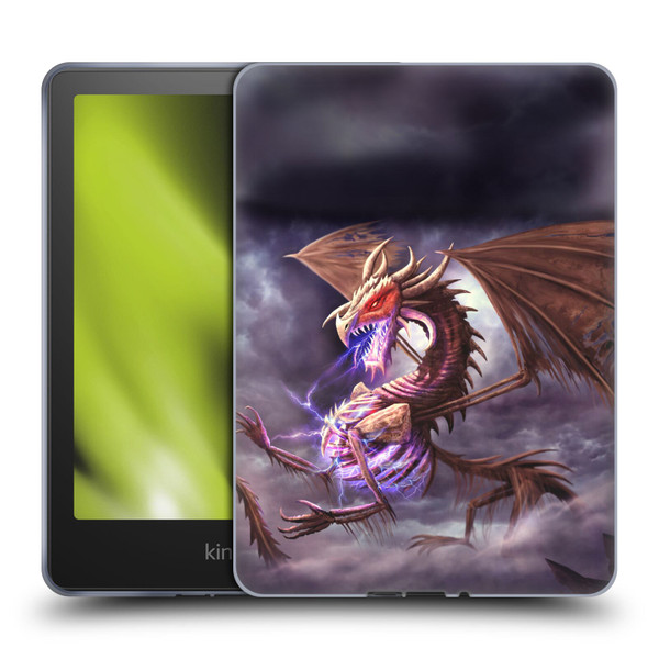 Anthony Christou Fantasy Art Bone Dragon Soft Gel Case for Amazon Kindle Paperwhite 5 (2021)