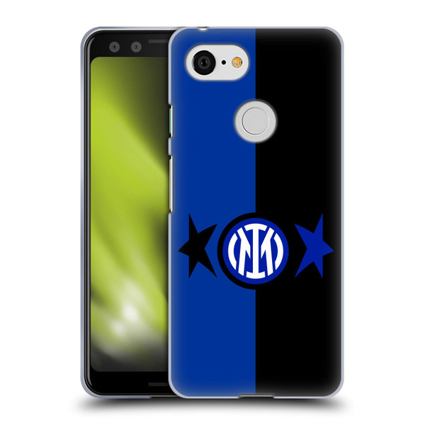 Fc Internazionale Milano IM 2Stars Black & Blue Soft Gel Case for Google Pixel 3