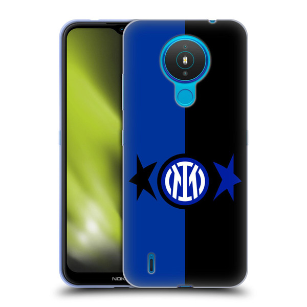Fc Internazionale Milano IM 2Stars Black & Blue Soft Gel Case for Nokia 1.4