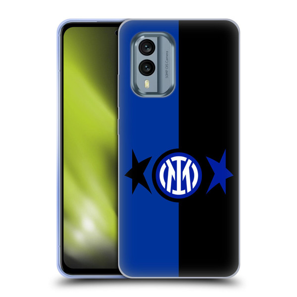 Fc Internazionale Milano IM 2Stars Black & Blue Soft Gel Case for Nokia X30