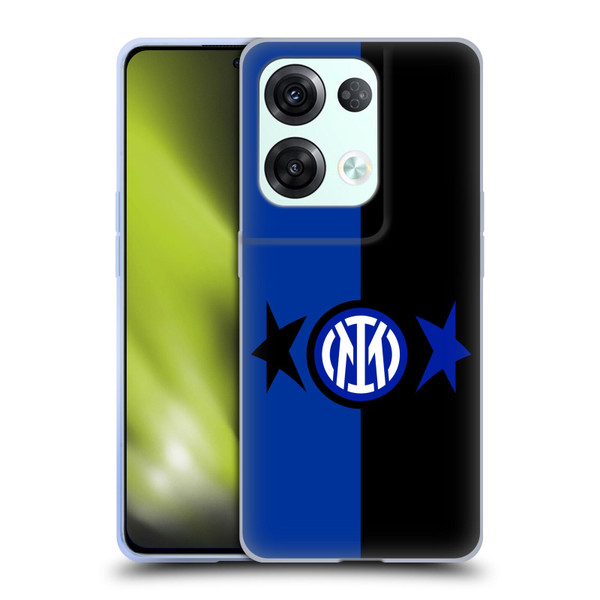 Fc Internazionale Milano IM 2Stars Black & Blue Soft Gel Case for OPPO Reno8 Pro