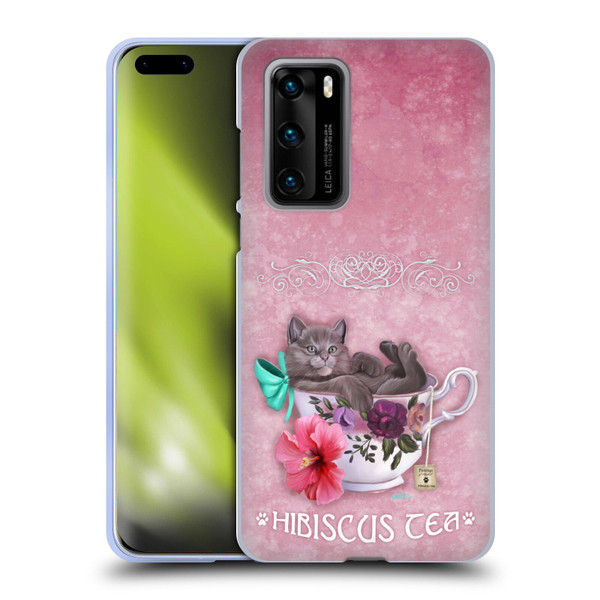 Ash Evans Graphics Hibiscus Tea Soft Gel Case for Huawei P40 5G