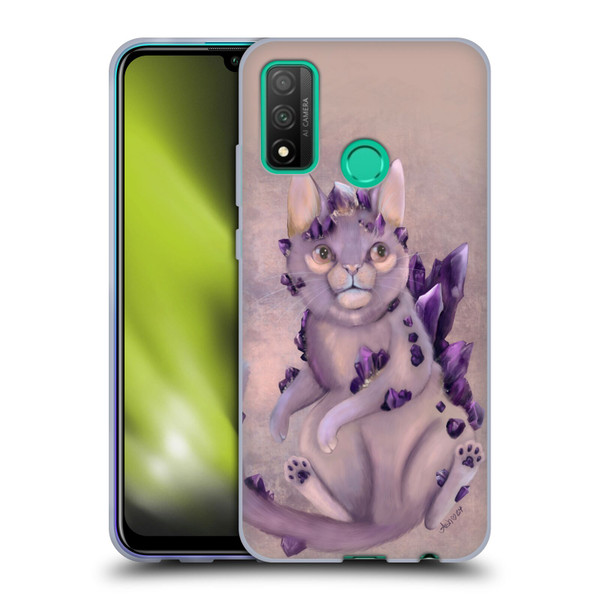 Ash Evans Graphics Amethyst Cat Soft Gel Case for Huawei P Smart (2020)