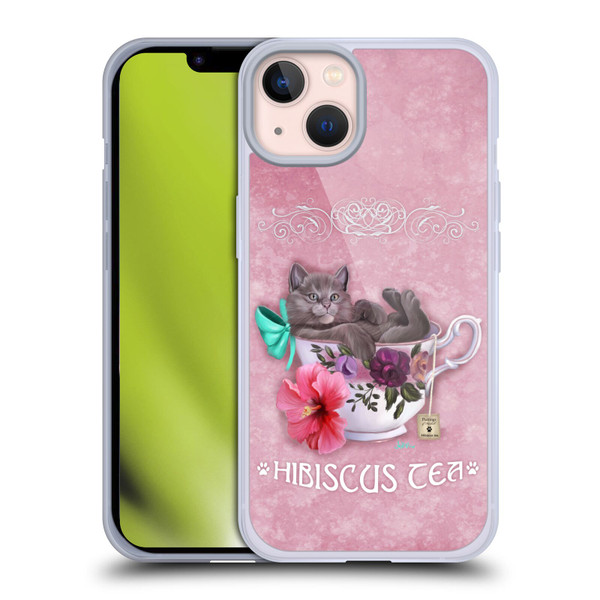 Ash Evans Graphics Hibiscus Tea Soft Gel Case for Apple iPhone 13