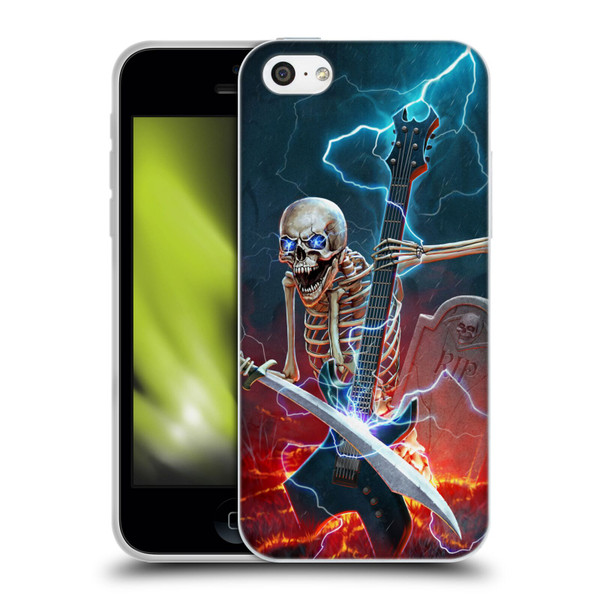 Christos Karapanos Key Art Metal Skeleton Soft Gel Case for Apple iPhone 5c