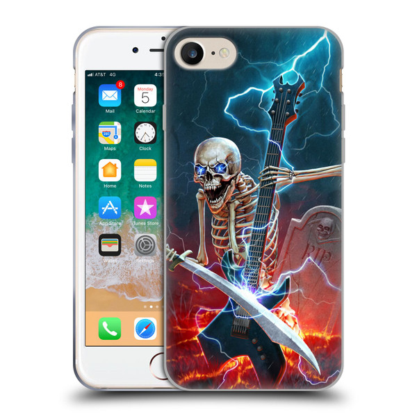 Christos Karapanos Key Art Metal Skeleton Soft Gel Case for Apple iPhone 7 / 8 / SE 2020 & 2022