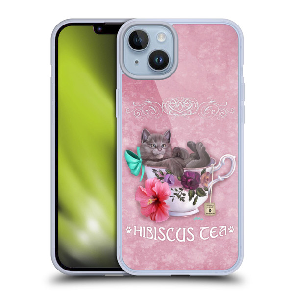 Ash Evans Graphics Hibiscus Tea Soft Gel Case for Apple iPhone 14 Plus
