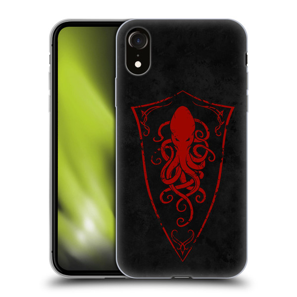 Christos Karapanos Key Art Octopus Shield Logo Soft Gel Case for Apple iPhone XR
