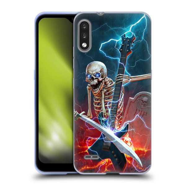 Christos Karapanos Key Art Metal Skeleton Soft Gel Case for LG K22