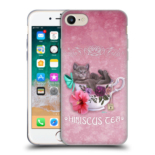 Ash Evans Graphics Hibiscus Tea Soft Gel Case for Apple iPhone 7 / 8 / SE 2020 & 2022