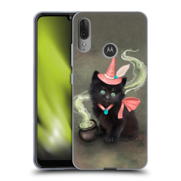 Ash Evans Graphics Familiar Spell Soft Gel Case for Motorola Moto E6 Plus