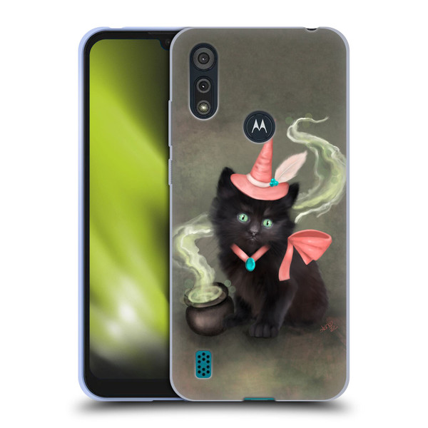 Ash Evans Graphics Familiar Spell Soft Gel Case for Motorola Moto E6s (2020)