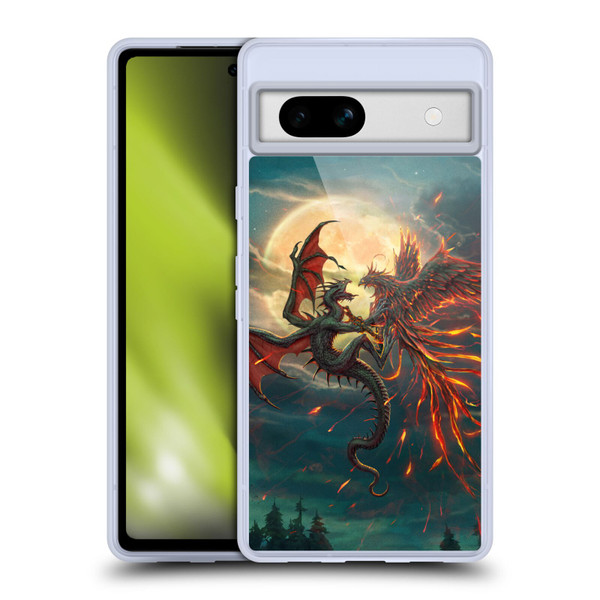 Christos Karapanos Key Art Against Soft Gel Case for Google Pixel 7a