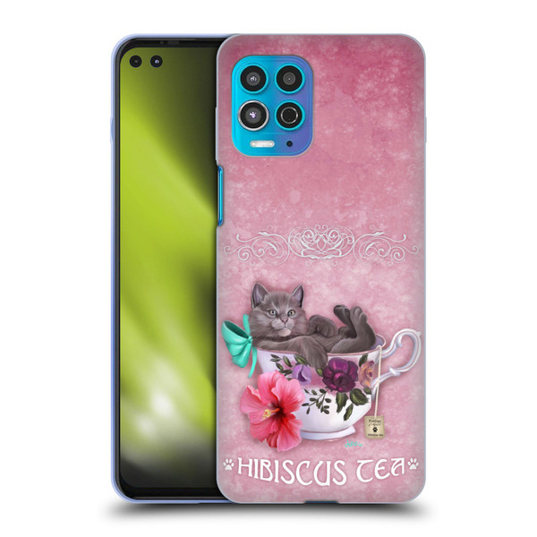 Ash Evans Graphics Hibiscus Tea Soft Gel Case for Motorola Moto G100