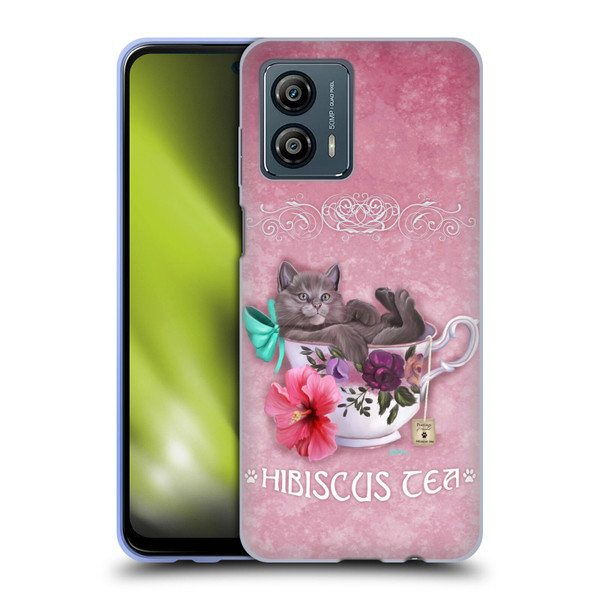 Ash Evans Graphics Hibiscus Tea Soft Gel Case for Motorola Moto G53 5G