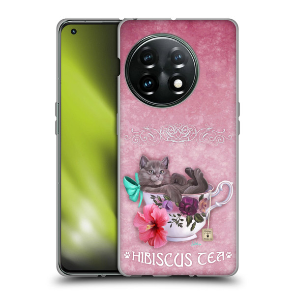 Ash Evans Graphics Hibiscus Tea Soft Gel Case for OnePlus 11 5G