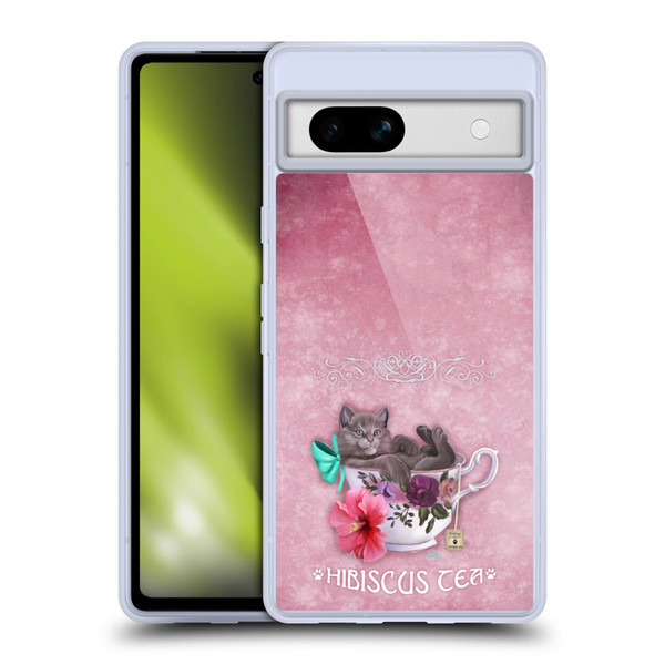 Ash Evans Graphics Hibiscus Tea Soft Gel Case for Google Pixel 7a