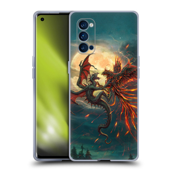 Christos Karapanos Key Art Against Soft Gel Case for OPPO Reno 4 Pro 5G