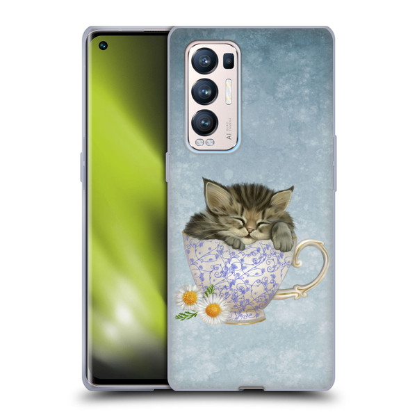 Ash Evans Graphics Chamomile Tea Soft Gel Case for OPPO Find X3 Neo / Reno5 Pro+ 5G