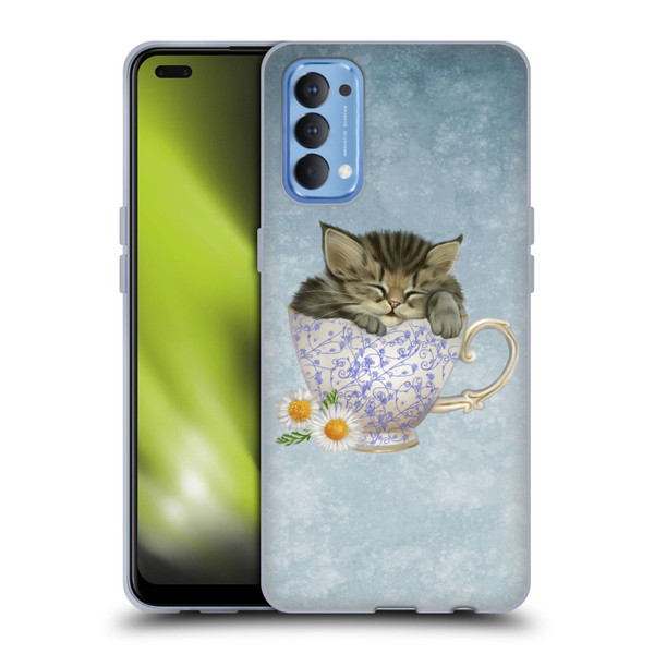 Ash Evans Graphics Chamomile Tea Soft Gel Case for OPPO Reno 4 5G