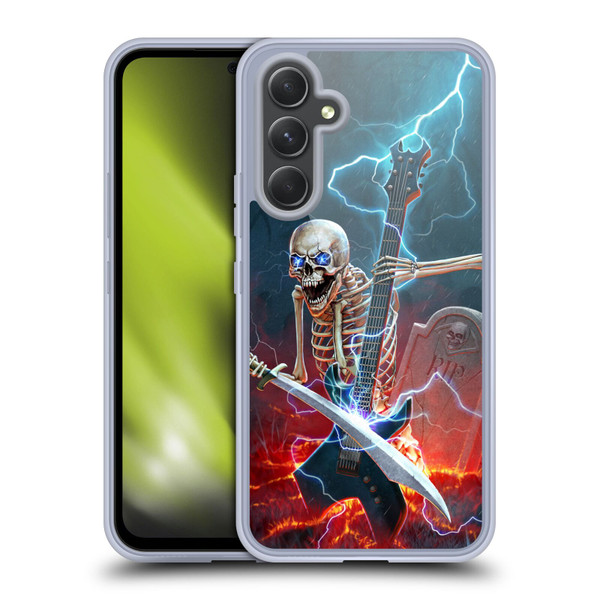 Christos Karapanos Key Art Metal Skeleton Soft Gel Case for Samsung Galaxy A54 5G