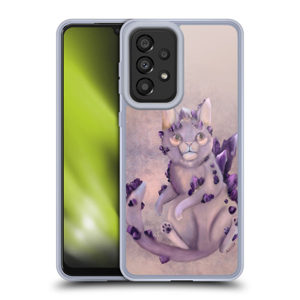 Ash Evans Graphics Amethyst Cat Soft Gel Case for Samsung Galaxy A33 5G (2022)