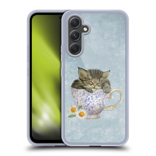 Ash Evans Graphics Chamomile Tea Soft Gel Case for Samsung Galaxy A54 5G