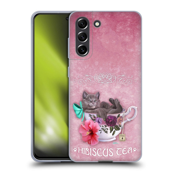 Ash Evans Graphics Hibiscus Tea Soft Gel Case for Samsung Galaxy S21 FE 5G